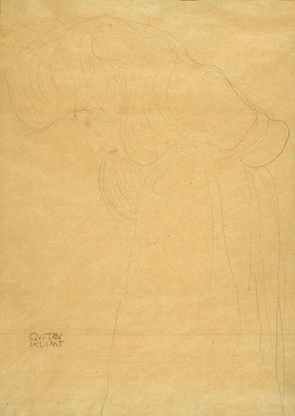 Appraisal: Gustav Klimt Austrian - Profile of a Girl with Full