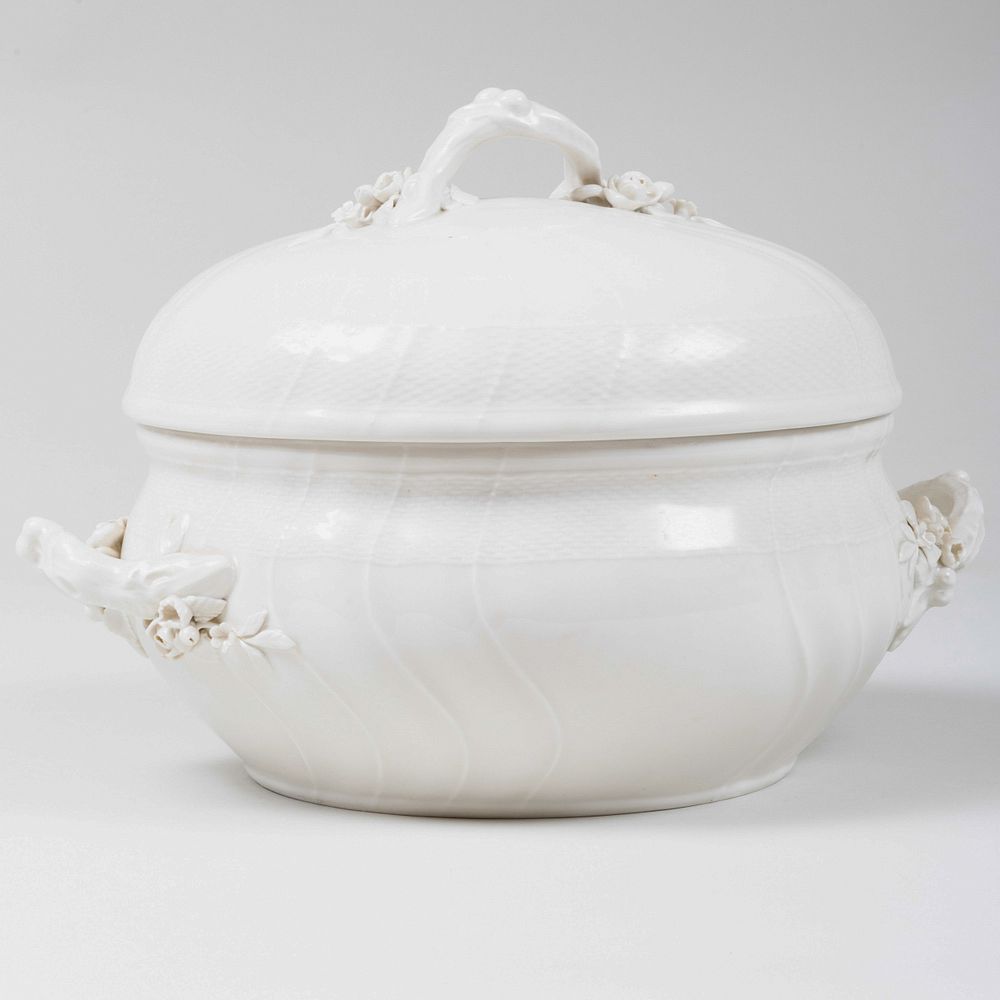 Appraisal: Berlin Porcelain Tureen and Cover Blue scepter mark x x