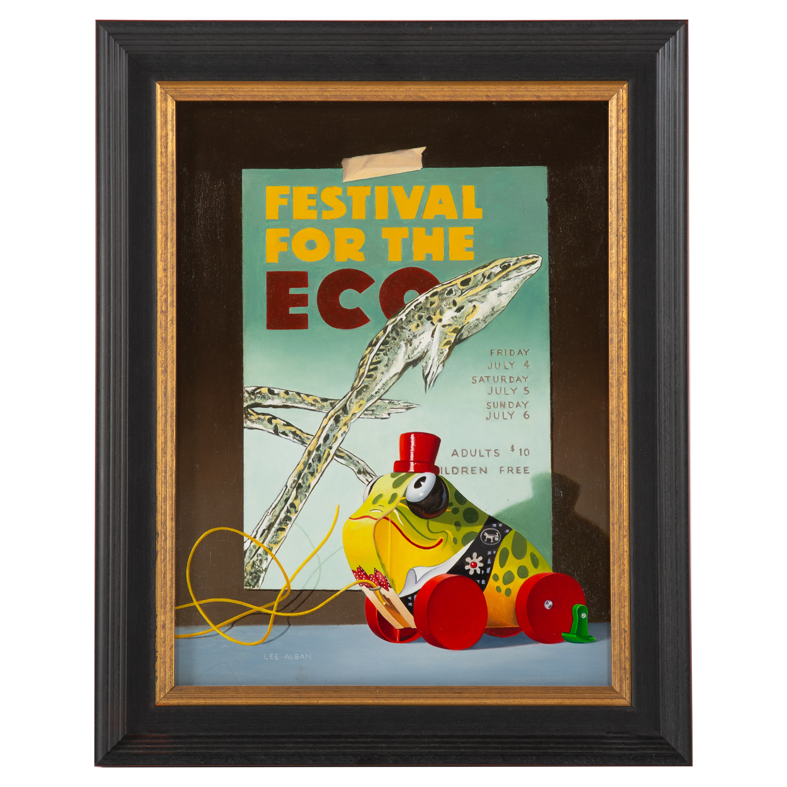 Appraisal: LEE ALBAN FESTIVAL FOR THE ECO OIL American b Oil