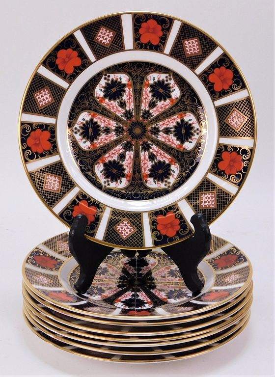 Appraisal: Royal Crown Derby Old Imari Dessert Salad Plates England th