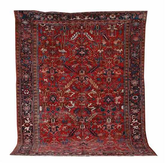 Appraisal: Antique Persian Heriz carpet circa ' '' x ' ''