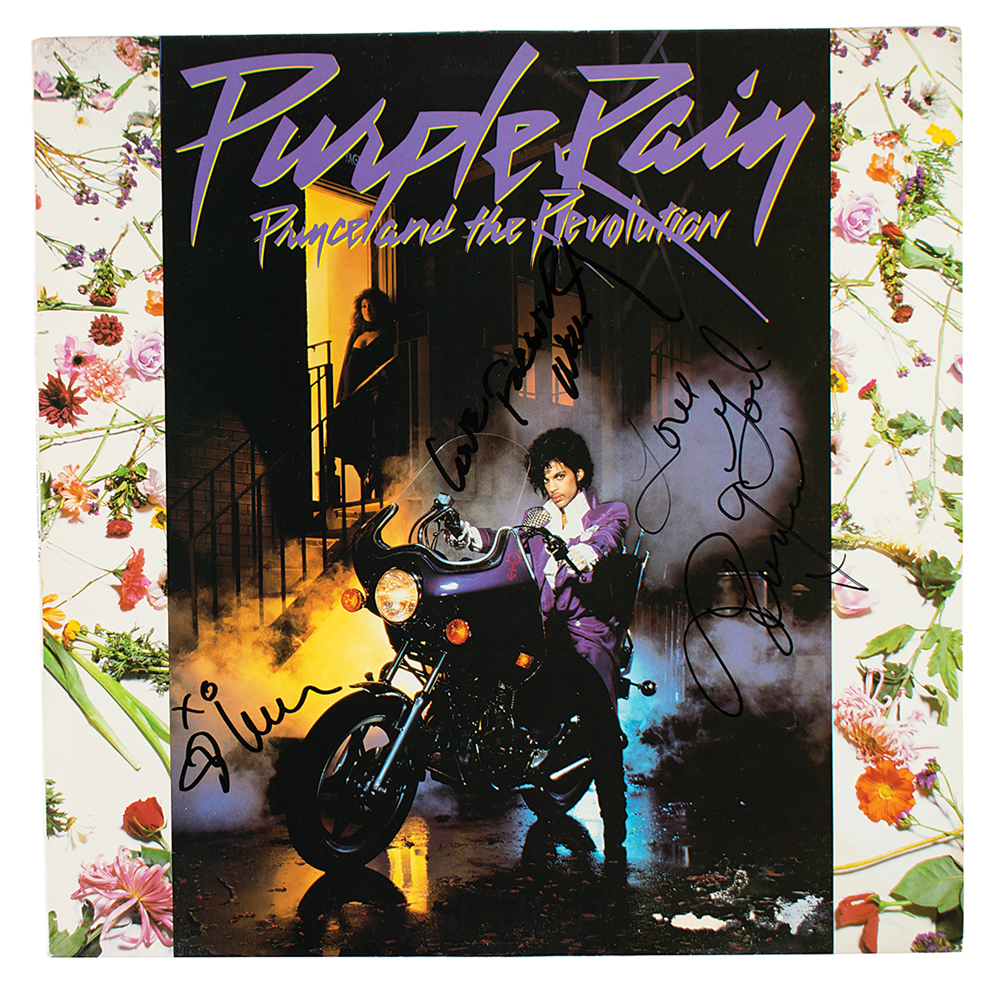 Appraisal: Immensely desirable Purple Rain album signed by Prince Wendy and