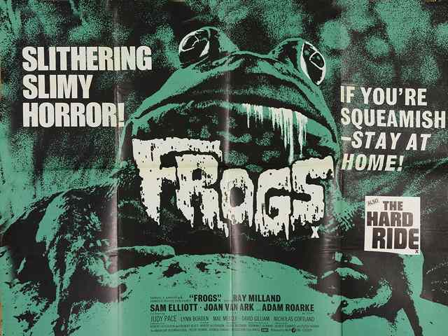 Appraisal: FROGS MGM horror starring Ray Milland British quad x