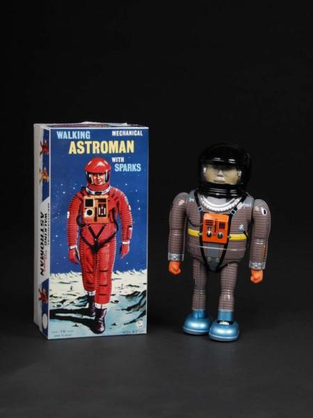 Appraisal: Contemporary Astro Man Toy Description Japanese Made by Osaka Gray