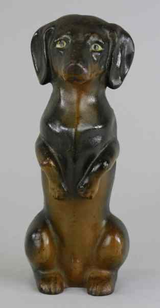 Appraisal: BEGGING DACHSHUND DOORSTOP ''Dick Bros Inc Reading Penna '' wonderful