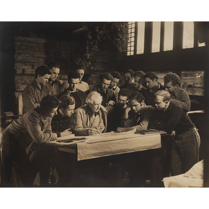 Appraisal: Frank Lloyd Wright vintage photograph from the estate of Abel