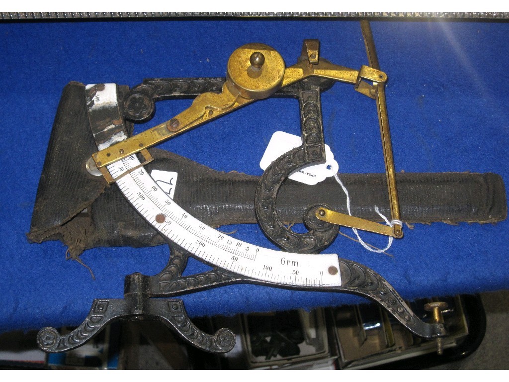 Appraisal: Lot comprising set of scales and a vernier gauge