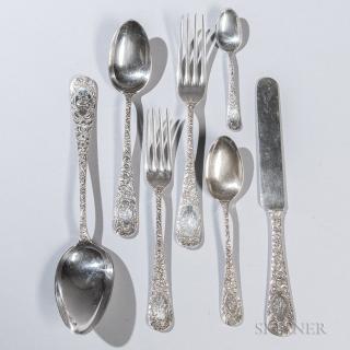 Appraisal: Gorham Sterling Silver Flatware Service Providence late th century the