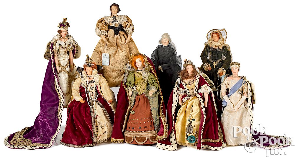 Appraisal: Liberty of London dolls Eight cloth Liberty of London dolls