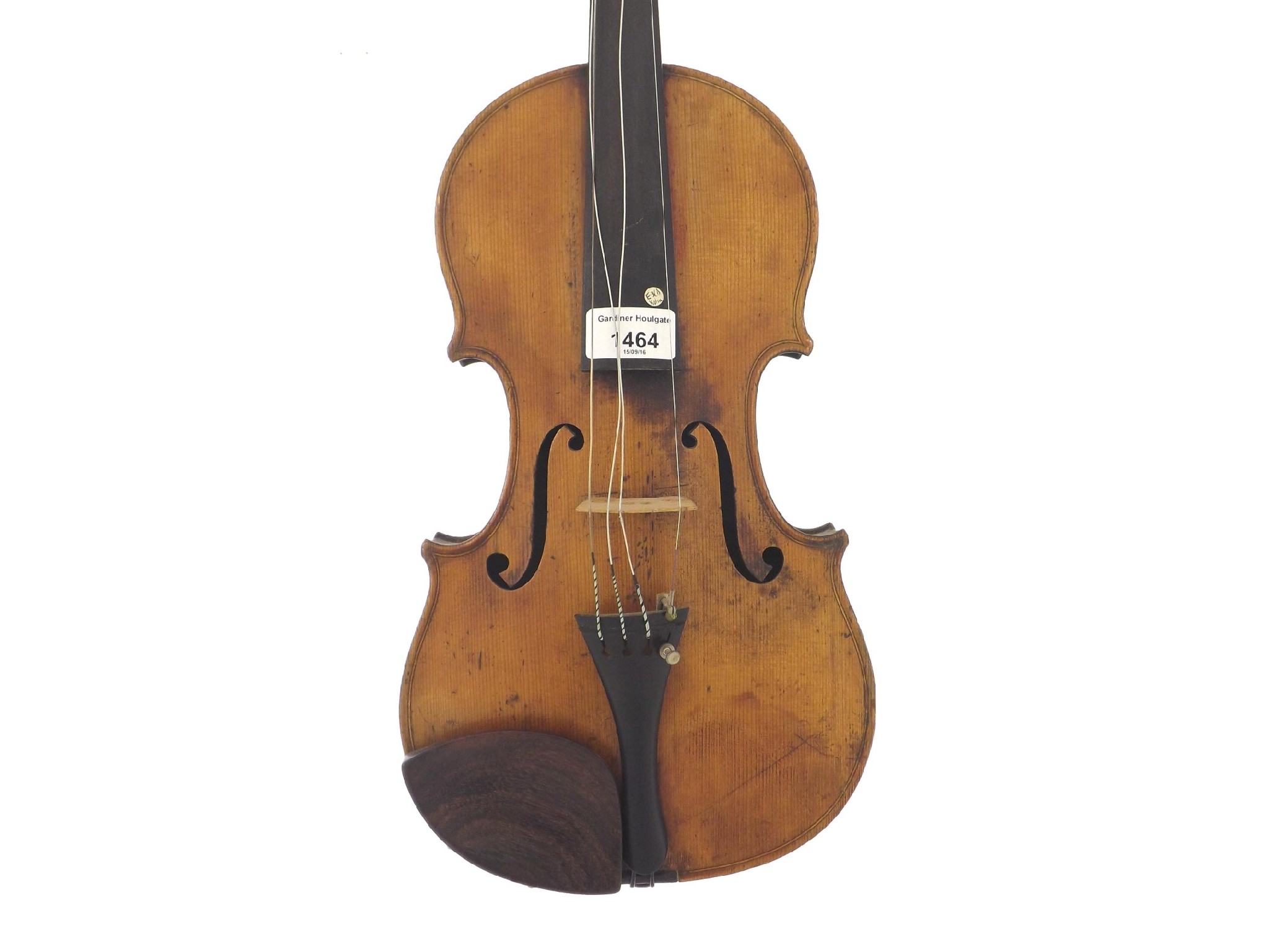 Appraisal: French violin of the Paris School circa the two piece