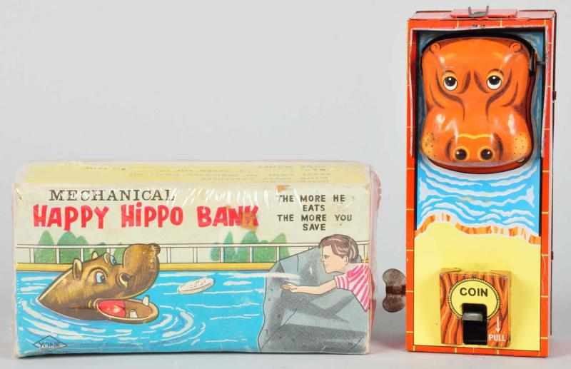 Appraisal: Cast Iron Happy Hippo Mechanical Bank Description Circa s Manufactured