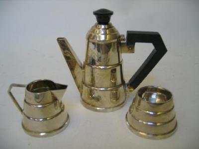 Appraisal: A BATCHELOR'S ART DECO COFFEE SET maker A L D