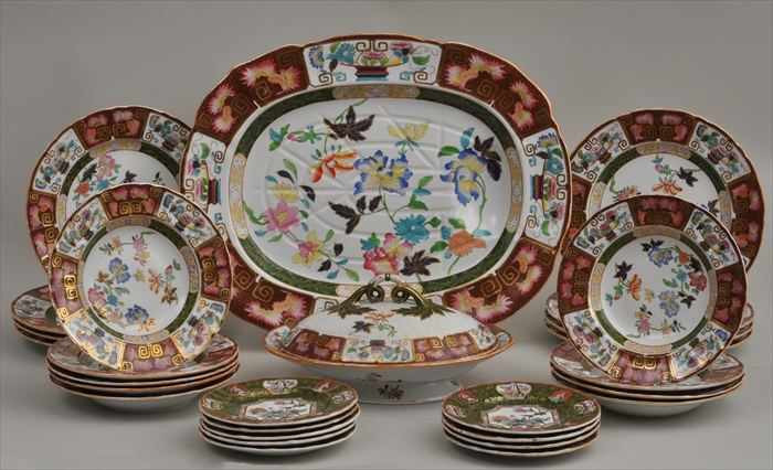 Appraisal: ASSORTED IRONSTONE TABLEWARE With impressed mark and Ironstone China beneath