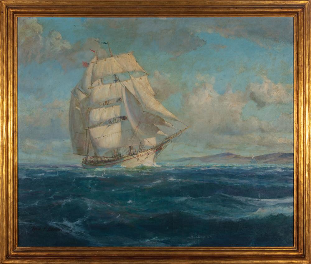 Appraisal: John Prentiss Benson American - In Penobscot Bay oil on