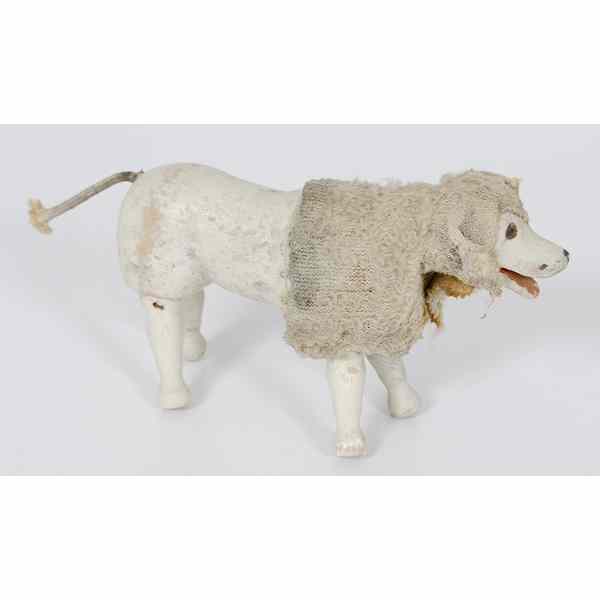 Appraisal: Schoenhut Poodle Dog A painted wooden Schoenhut poodle dog with