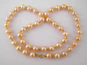 Appraisal: A cultured pearl necklace with yellow metal tests carat gold