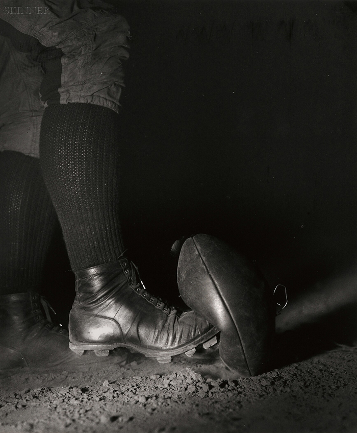 Appraisal: Harold Eugene Edgerton American - Wes Fesler Kicking a Football