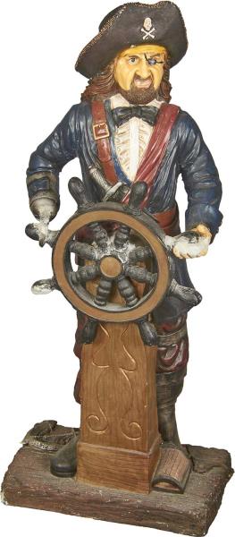 Appraisal: ' Pirate Captain With Grimace At Ship's Wheel This is