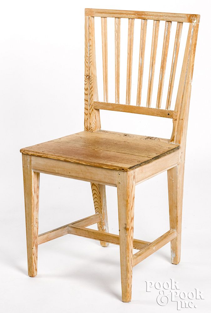 Appraisal: Scandinavian painted pine side chair th c Scandinavian painted pine