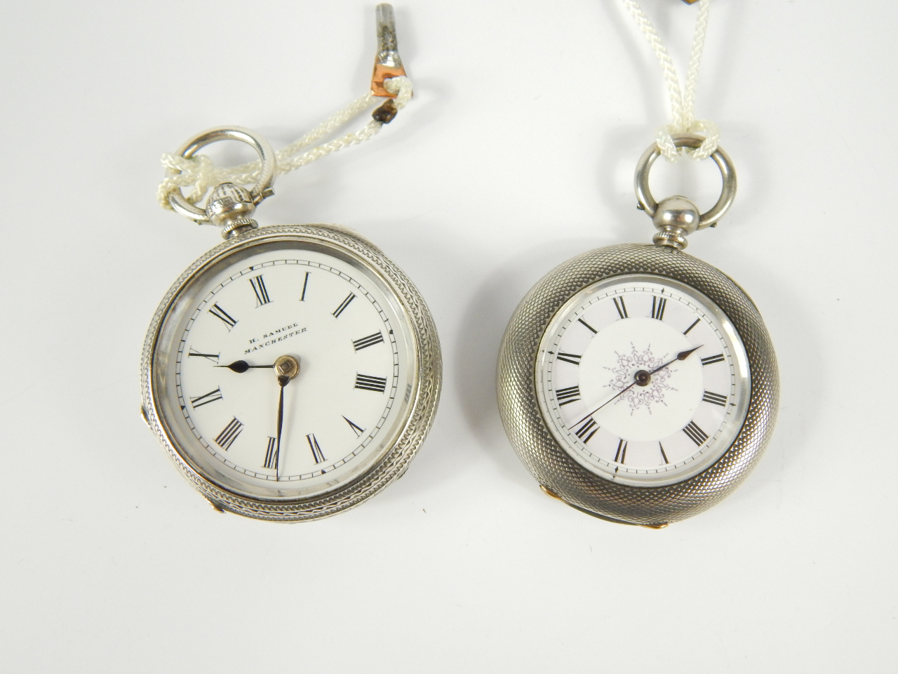 Appraisal: A Victorian silver lady's open faced pocket watch key wind