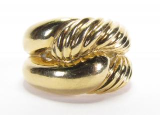 Appraisal: Description A David Yurman K yellow gold ring in the