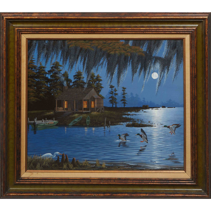 Appraisal: John Akers Louisiana - Louisiana Retreat th st c oil