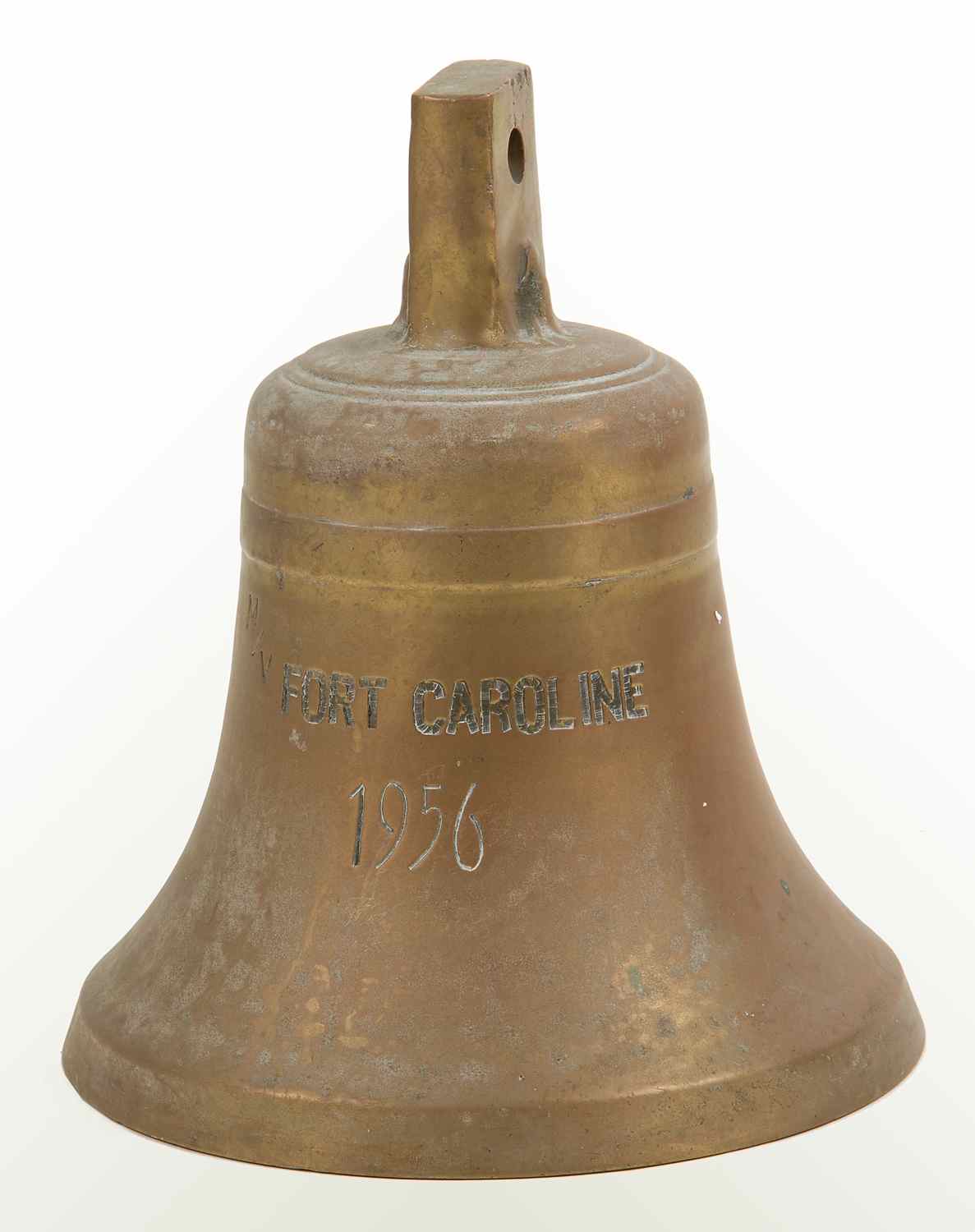 Appraisal: BRASS SHIP'S BELL FROM THE FRENCH LINES CARGO SHIP FORT