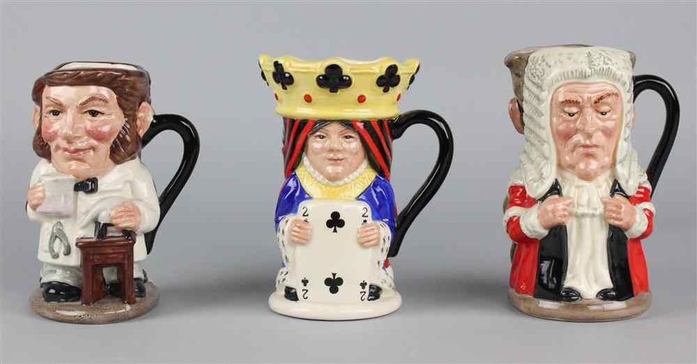 Appraisal: ROYAL DOULTON MINIATURE TOBY JUGS including Dr Jekyll and Mr