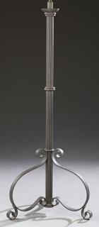 Appraisal: Large Cast Iron Floor Lamp th c New Orleans with