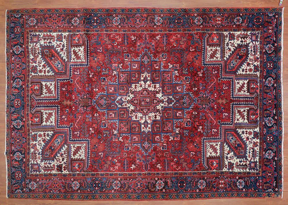 Appraisal: Persian Herez Rug approx x Iran circa Condition Excellent condition