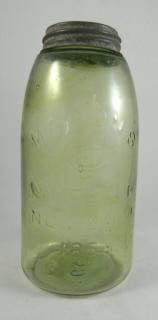 Appraisal: Fruit jar Fruit jar- marked 'Mason's CFJCo monogram Patent Nov