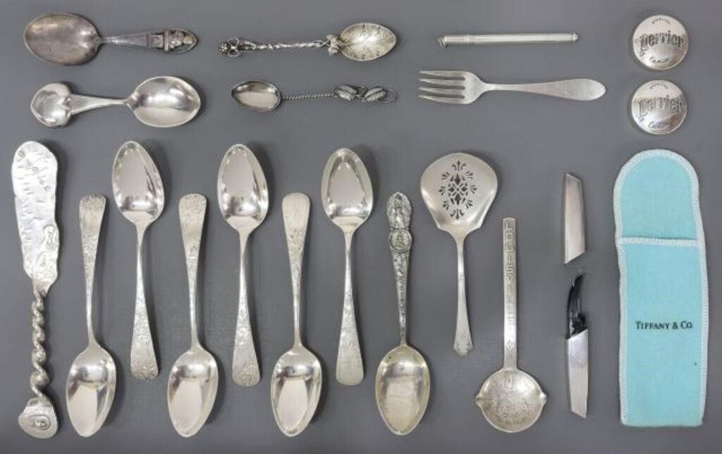 Appraisal: lot of Assorted sterling silver flatware and accessories highlights include