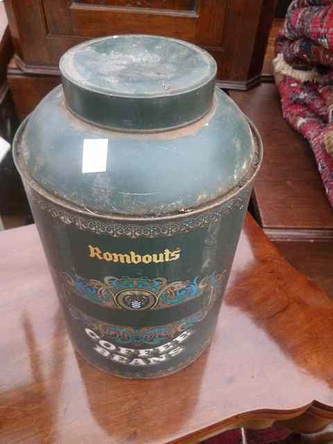 Appraisal: A TEASMAID together with two Rombouts coffee tins each high