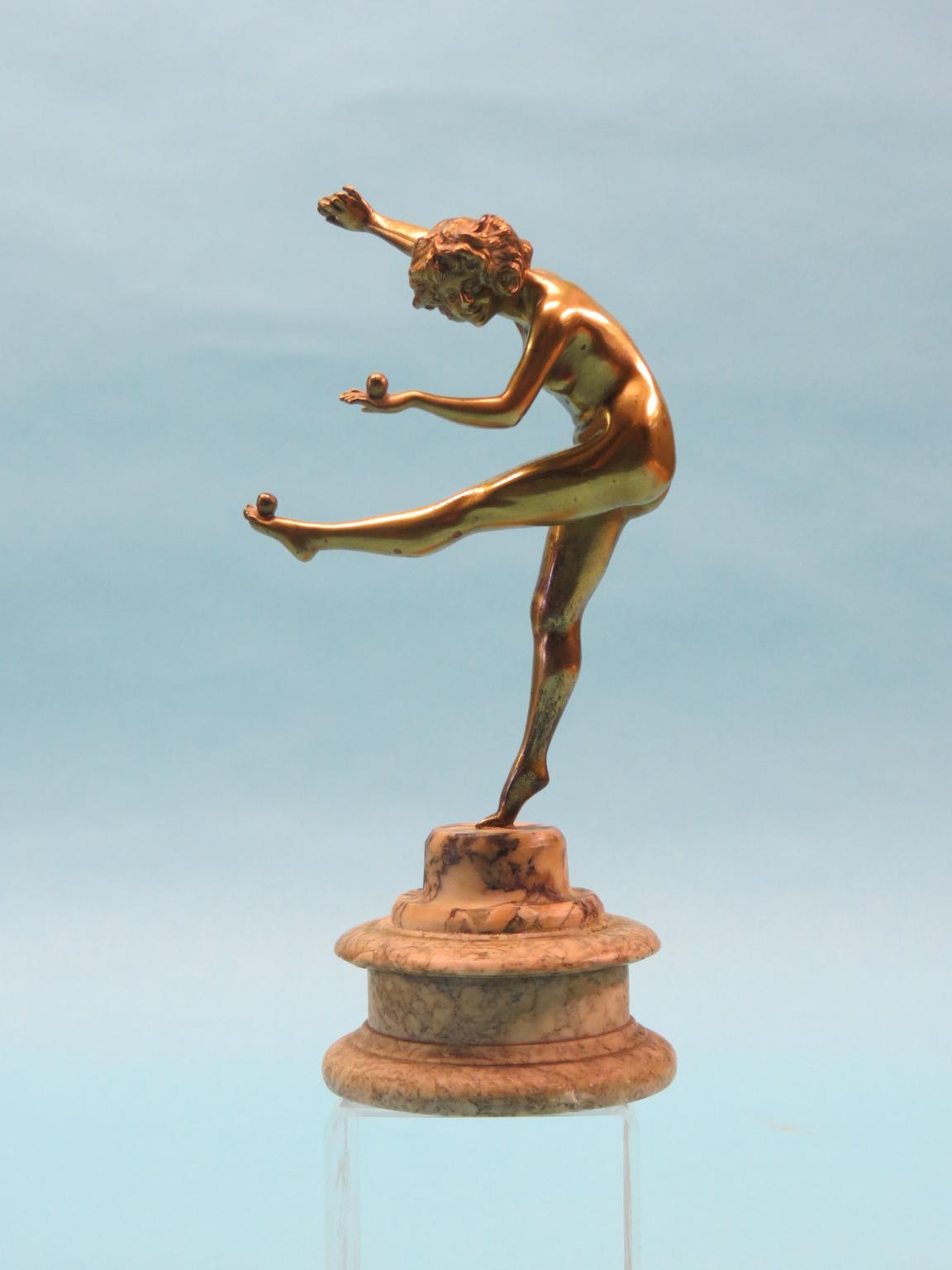 Appraisal: C J R Colinet - - The Juggler bronze statuette