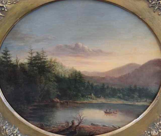 Appraisal: HART William Hudson River O C Landscape Signed lower left