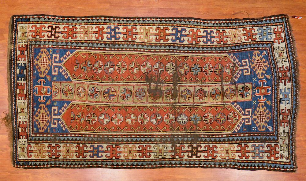 Appraisal: Antique Kurdish Tribal Rug x first quarter- th century wool