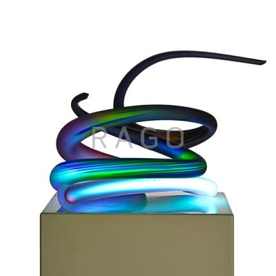 Appraisal: PAUL SEIDE b Lighting sculpture USA Blown glass gasses radio