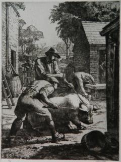 Appraisal: Charles Tunnicliffe etching Charles Tunnicliffe British - - ''To The