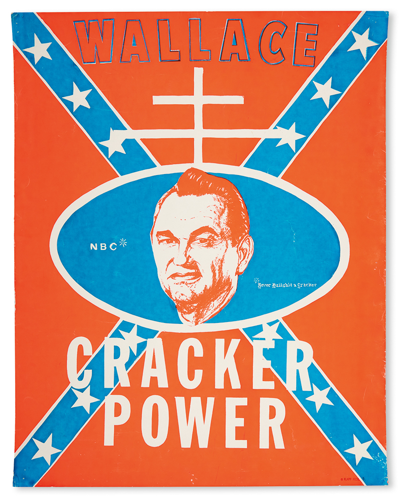 Appraisal: CIVIL RIGHTS WALLACE GEORGE Wallace Cracker Power Large poster -