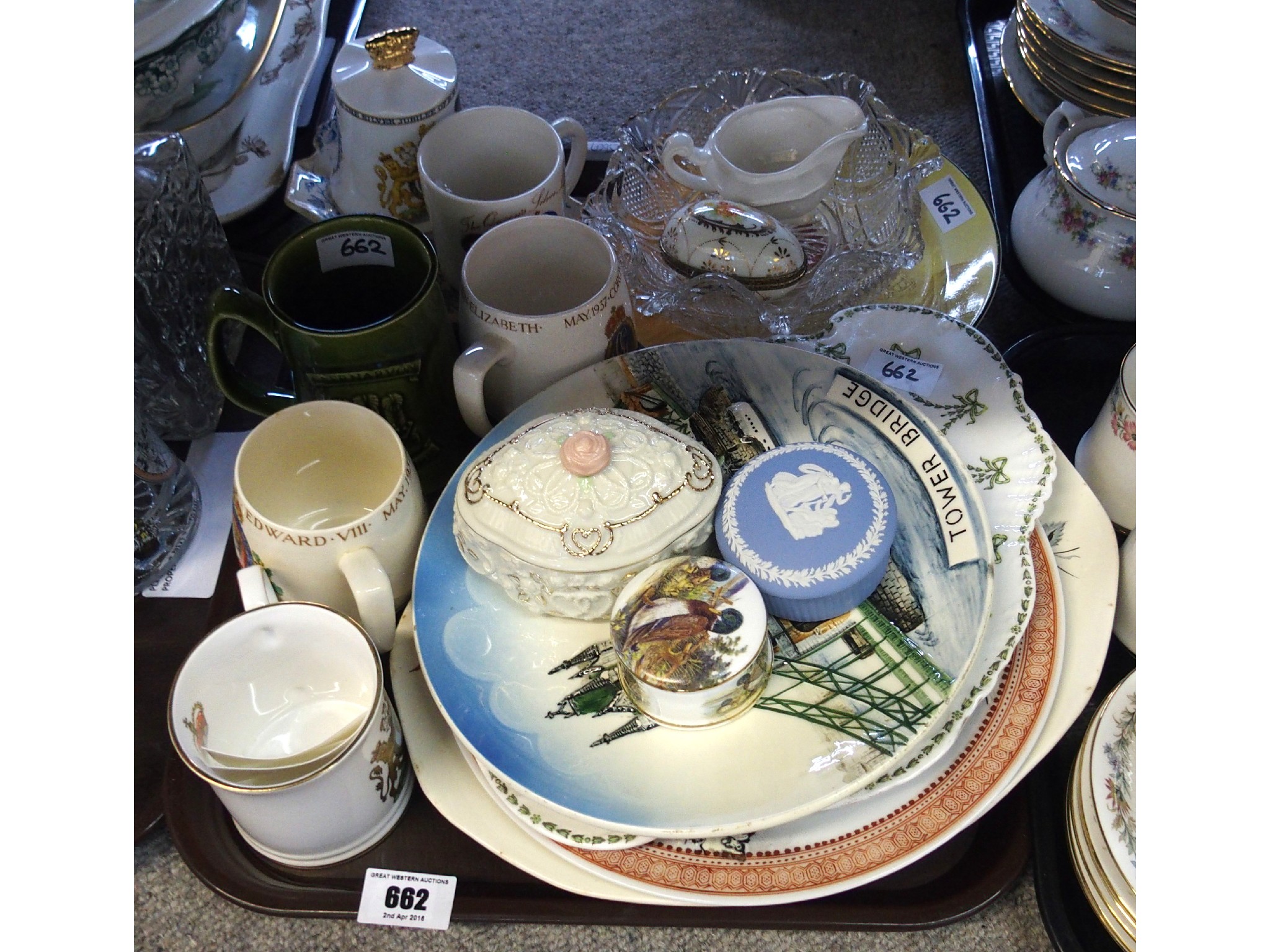 Appraisal: Assorted commemorative mugs and other various ceramics