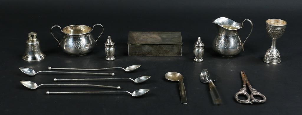 Appraisal: pieces of sterling silver Set of iced tea spoons Birks