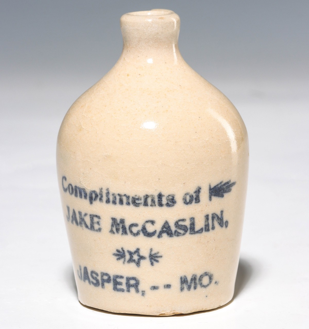 Appraisal: JASPER MISSOURI STONEWARE MINI JUG