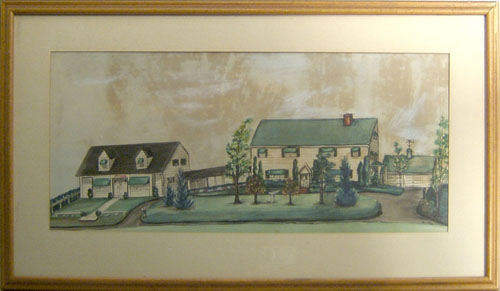 Appraisal: Rita S Golden American mid th c watercolor of an