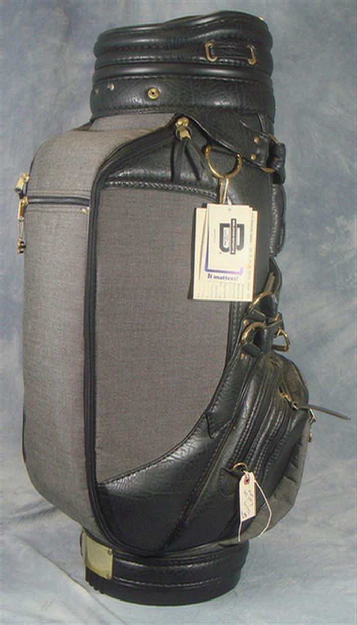 Appraisal: Belding Sports leather cart bag club insert diameter includes three