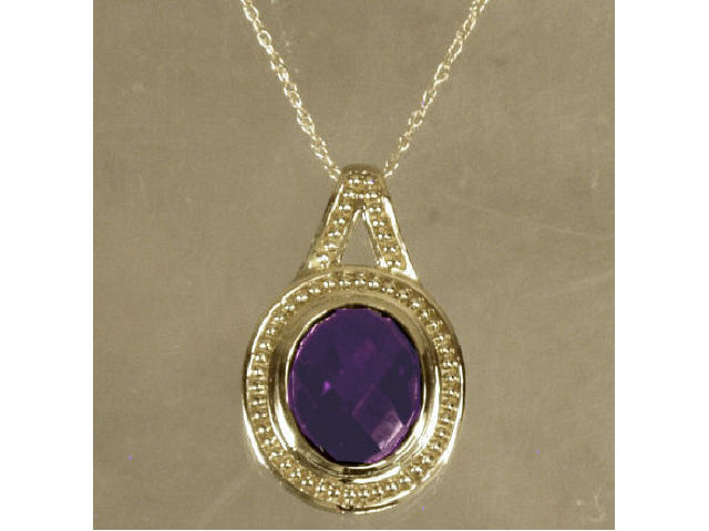 Appraisal: Ladies karat yellow gold pendant bezel set with a center