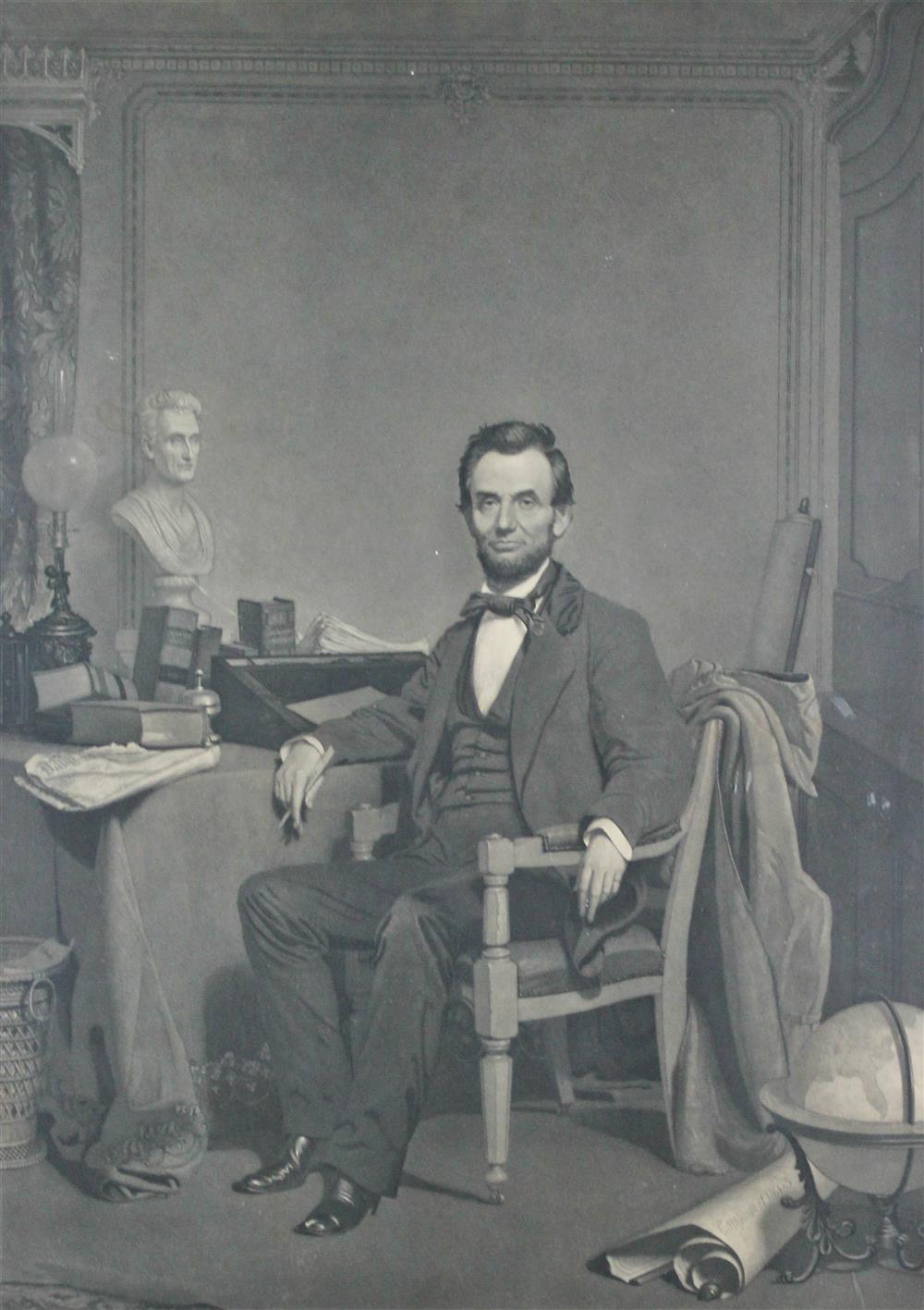 Appraisal: JOHN SARTAIN BRITISH - ABRAHAM LINCOLN with LINCOLN AND SON