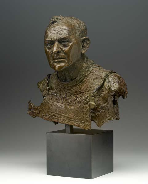 Appraisal: RHODA SHERBELL American b Portrait of Isaac Soyer Bronze Signed