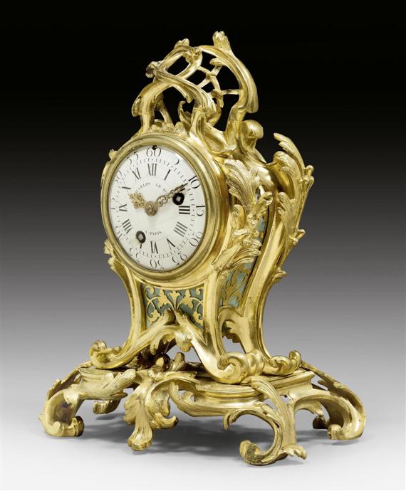 Appraisal: MANTEL CLOCK Louis XV the dial signed CHARLES LE ROY