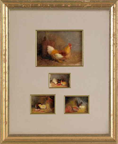 Appraisal: Mary Russell Smith American - group of four small oil