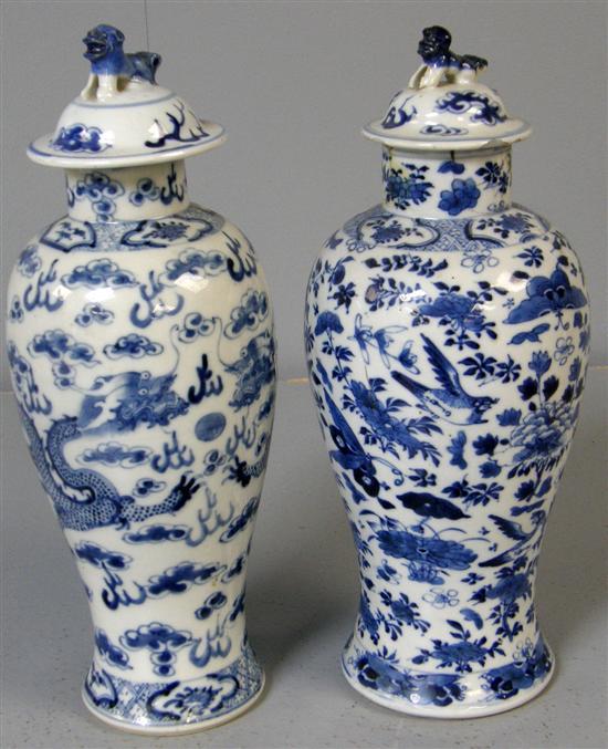 Appraisal: Two Chinese porcelain blue and white vases of baluster form